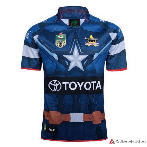 Camiseta Cowboys Capitan America Azul Rugby